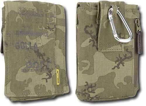 Angle Standard. Golla - Vertical Pouch for Most Cell Phones - Green.
