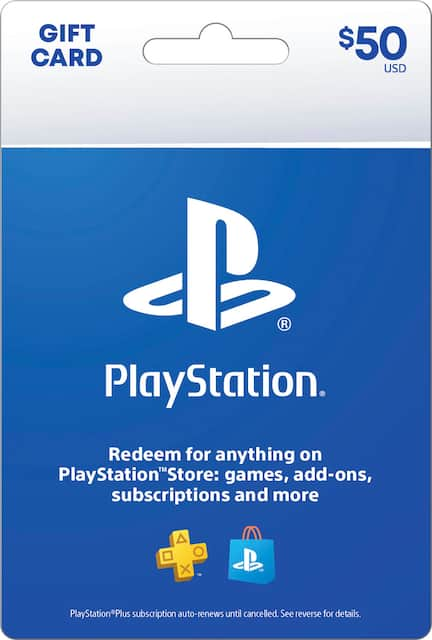 $50 PlayStation Store USD Card - PS PSN US Store - FISICAL CARD PS5/PS4/PS3