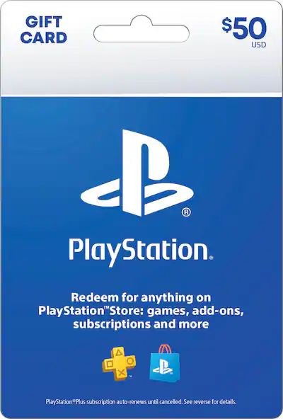 Sony $50 PlayStation Store Gift Card Sony PS Store 50 2025Reg IAB