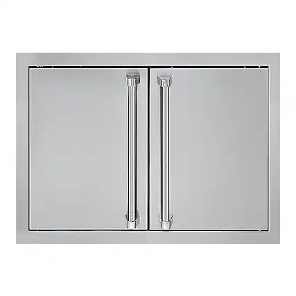 Front. Viking - Outdoor Series 28" Access Doors - Stainless Steel.