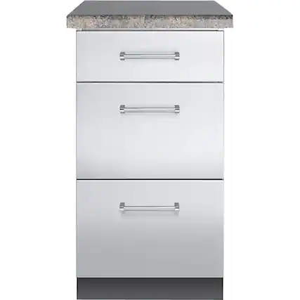Front. Viking - 30" Outdoor Base Cabinet - Stainless Steel.