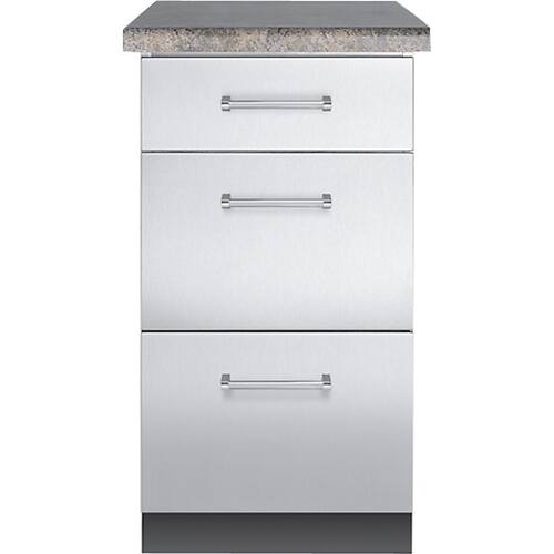 Front. Viking - 30" Outdoor Base Cabinet - Stainless Steel.