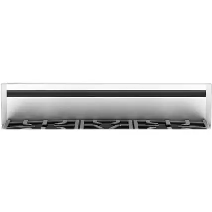 Front. Viking - Backguard for 3 Series RVGR33015BSS - Stainless Steel.