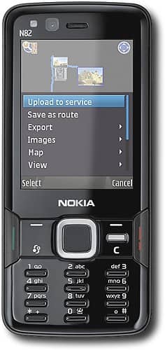 Alt View Standard 3. Nokia - N82 Cell Phone (Unlocked) - Black.