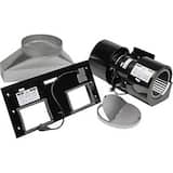 Viking - 1200 CFM Interior-Power Ventilator Kit - Black