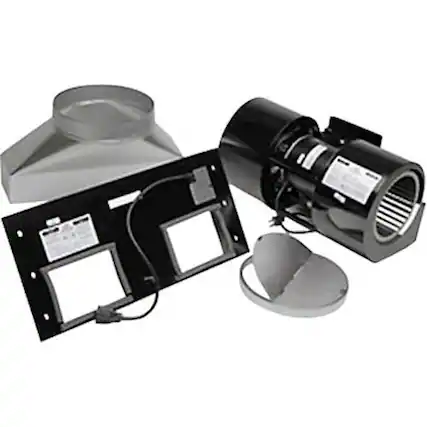 Front. Viking - 1200 CFM Interior-Power Ventilator Kit - Black.