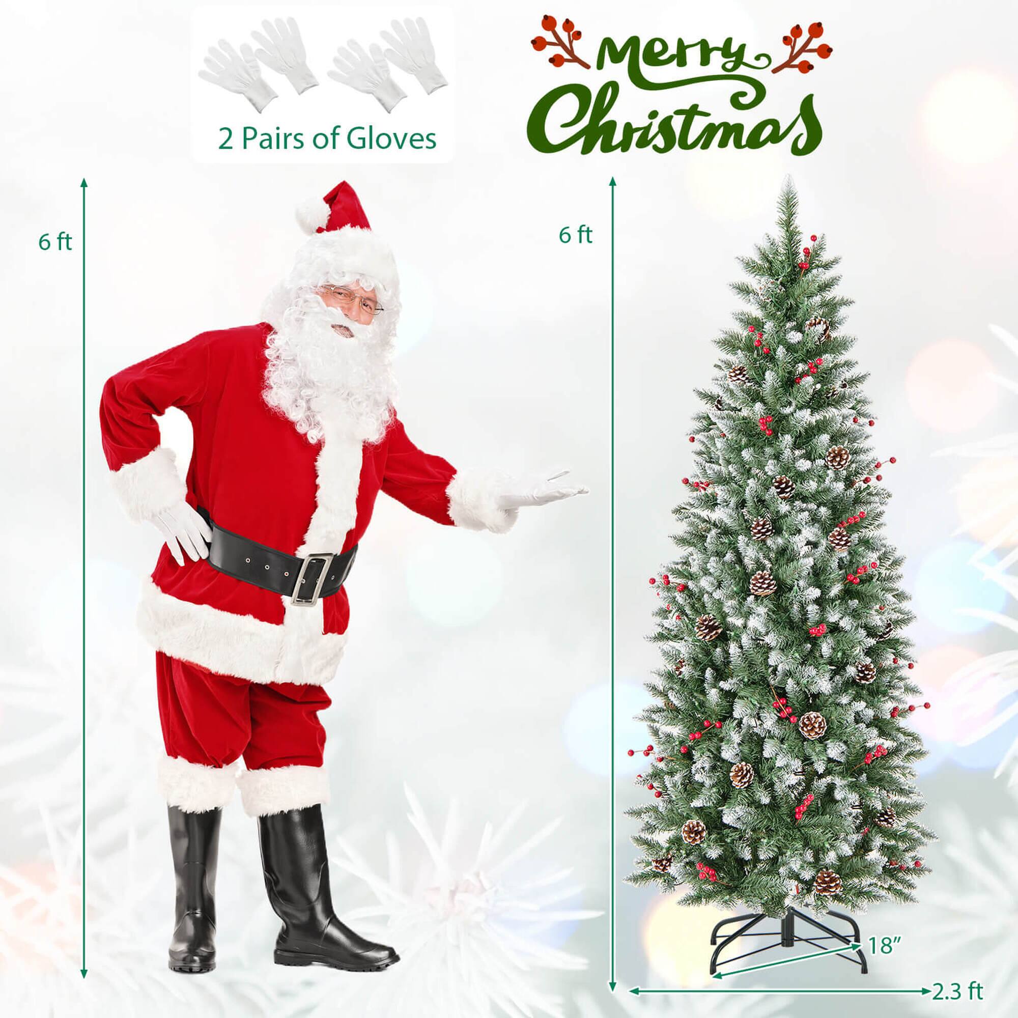 Merry Christmas

2 Pairs of Gloves

6 ft

6 ft

18"

2.3 ft