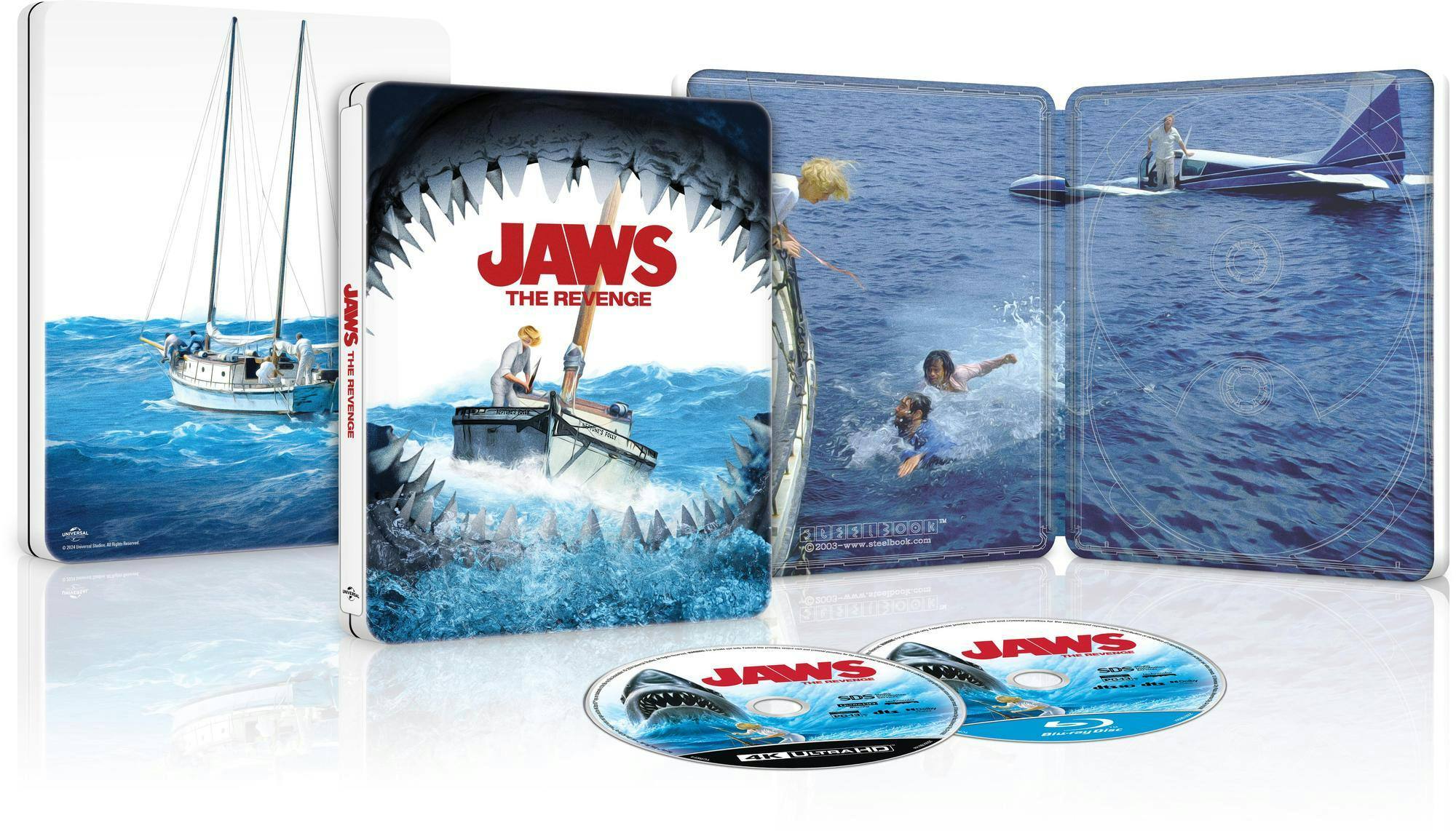 Front. Jaws: The Revenge Limited Edition 4K Steelbook (4K UHD + Blu-ray + Digital Code) [UHD].