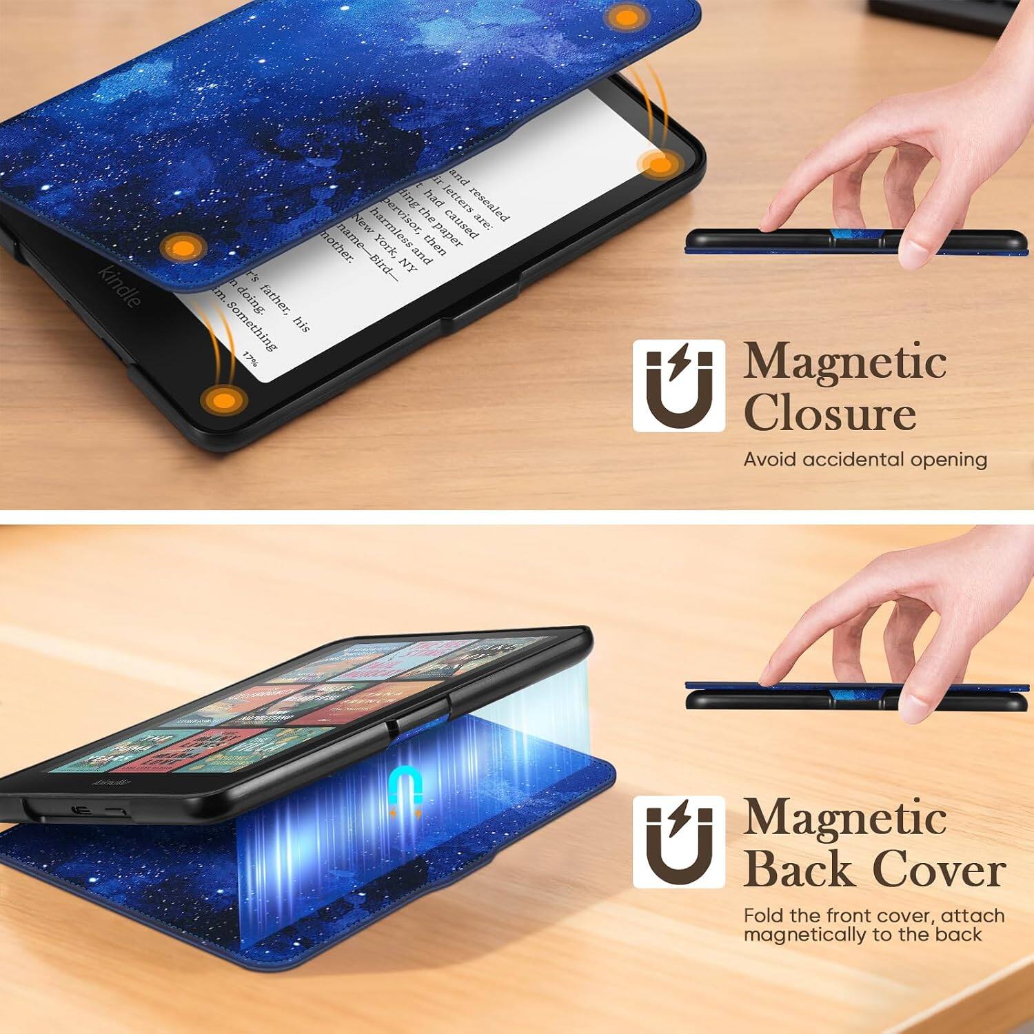 kindle

t ir and ding t had letters resealed New harmless pervisor, the caused are: mother. name-Bird- York, and then paper It's NY u m. doing. father, Something his 17%

Magnetic Closure
Avoid accidental opening

THE LIVES
E
U

Magnetic Back Cover
Fold the front cover, attach magnetically to the back