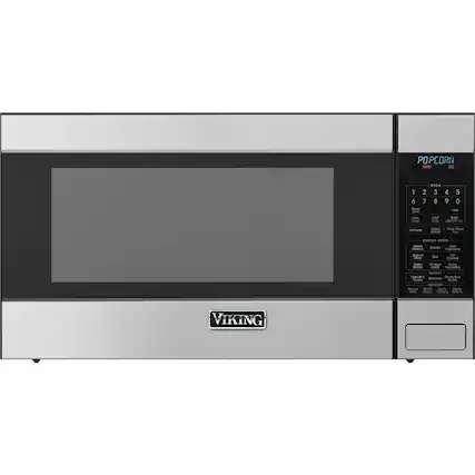 Front. Viking - 2.0 Cu. Ft. Family-Size Microwave - Stainless Steel.