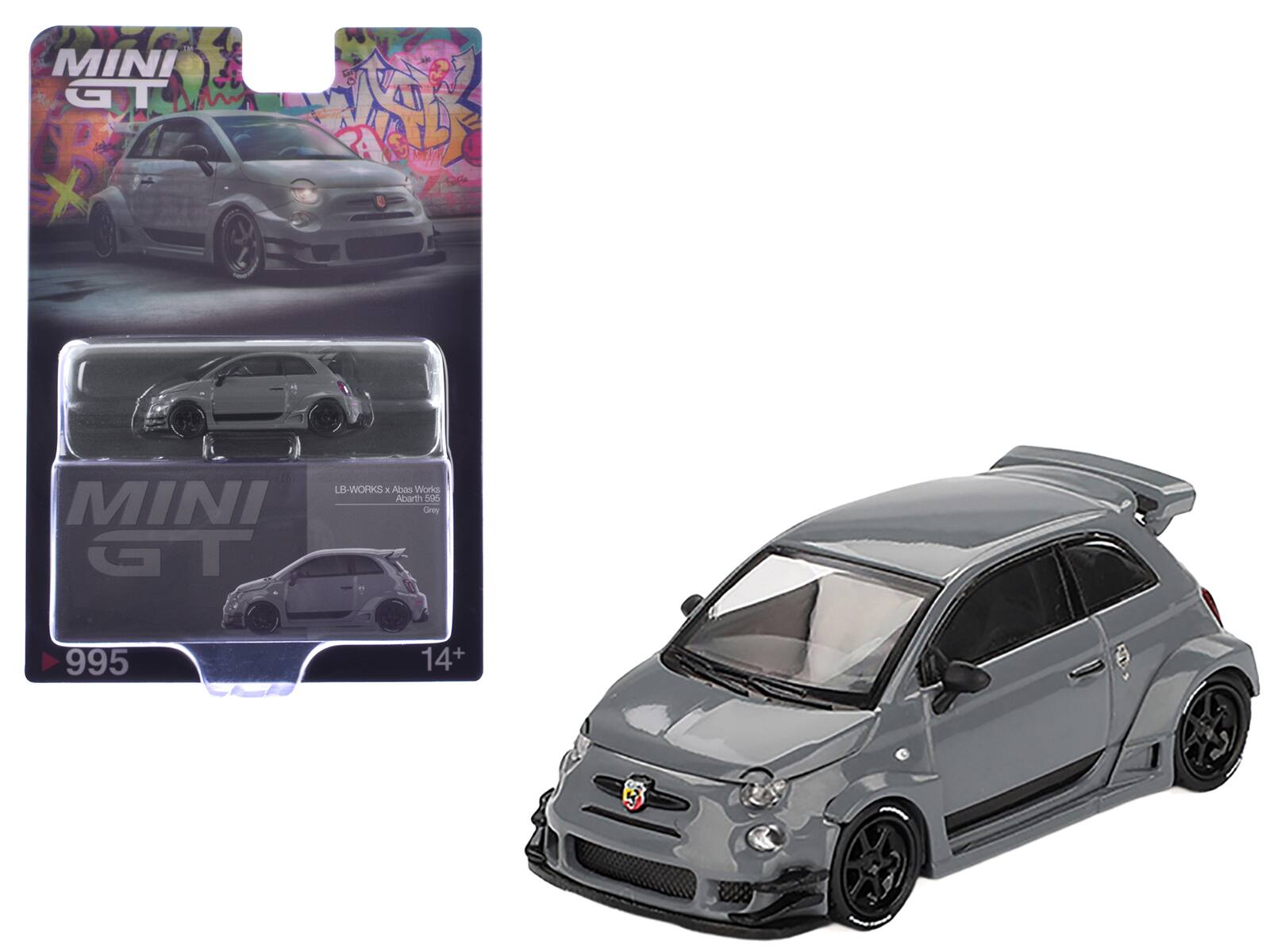 "True Scale Miniatures - ABARTH 595 #49 ""LB-Works x Abas Works"" Gray Limited Edition 1/64 Diecast Model Car by Mini GT" price history on PriceWatchPro