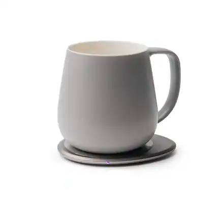 Front. OHOM - OHOM Ui Plus Set Self-Heating Mug Grey - Grey.