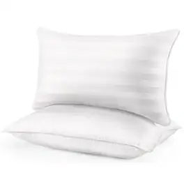 COQOOL - Queen Size Pillows Set of 2 - Luxury Hotel Bed Pillows for Sleeping - White