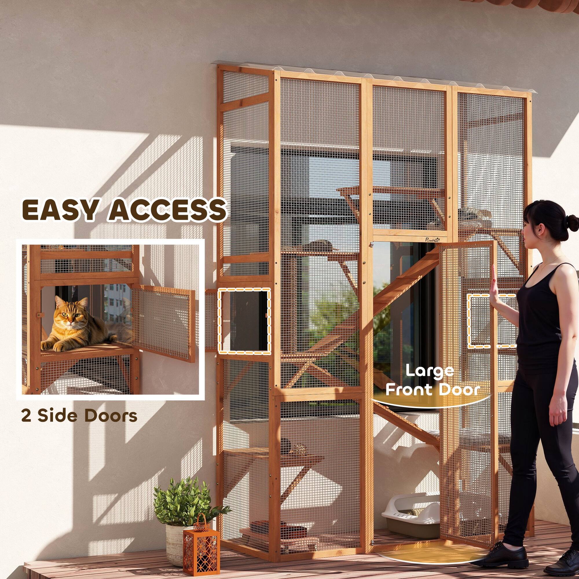 EASY ACCESS

2 Side Doors

Large Front Door