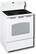 Angle Standard. GE - 30" Self-Cleaning Freestanding Electric Range - White-on-White.