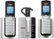 Angle. VTech - DS6671-3 DECT 6.0 Bluetooth Connect to Cell® Expandable Cordless Phone, 2 Handsets and 1 Cordless Headset - Black/Silver.