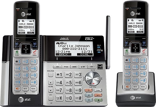  AT&amp;T - Connect to Cell DECT 6.0 Expandable Phone System with Digital Answering System
