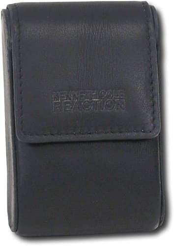 Front Standard. Kenneth Cole - Reaction Leather Molded Camera Case - Black.