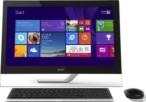  Acer - Aspire 23&quot; Touch-Screen All-In-One Computer - Intel Core i3 - 6GB Memory - 1TB Hard Drive