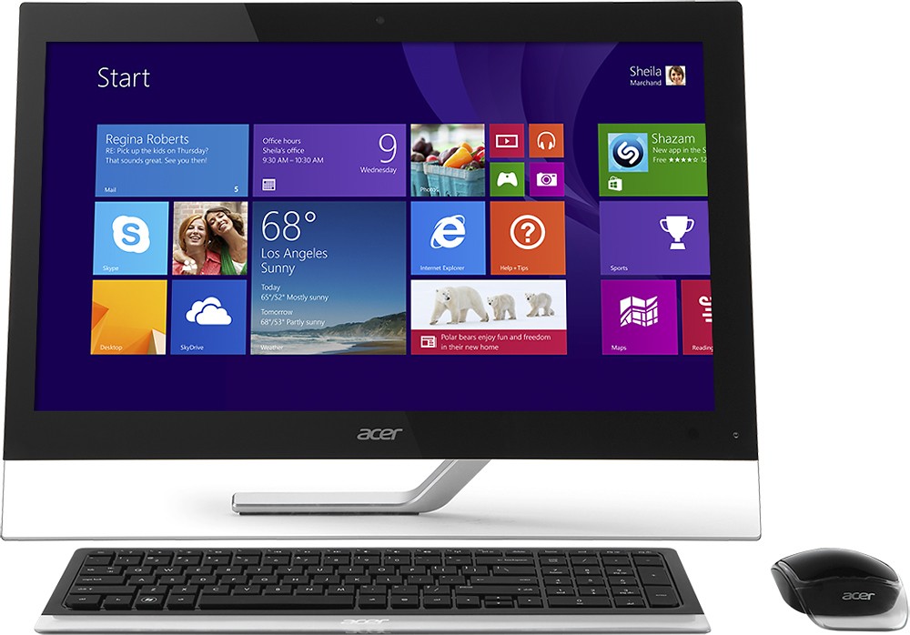 op tijd Amuseren Defilé Best Buy: Acer Aspire 23" Touch-Screen All-In-One Computer Intel Core i3  6GB Memory 1TB Hard Drive A5600U-UB26