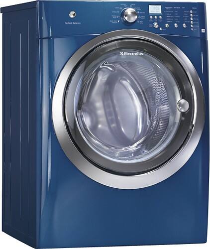 Angle Standard. Electrolux - 4.0 Cu. Ft. 11-Cycle Large Capacity Washer - Mediterranean Blue.