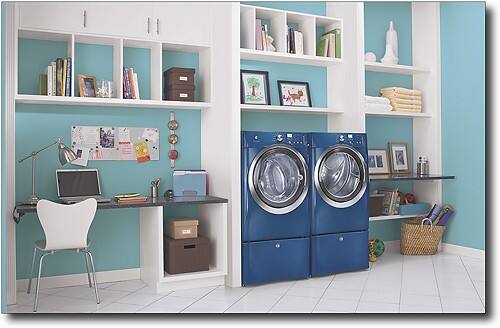 Alt View Standard 1. Electrolux - 4.0 Cu. Ft. 11-Cycle Large Capacity Washer - Mediterranean Blue.