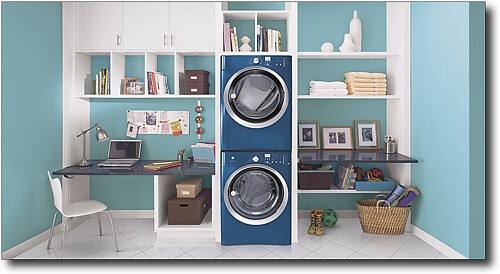 Alt View Standard 3. Electrolux - 4.0 Cu. Ft. 11-Cycle Large Capacity Washer - Mediterranean Blue.