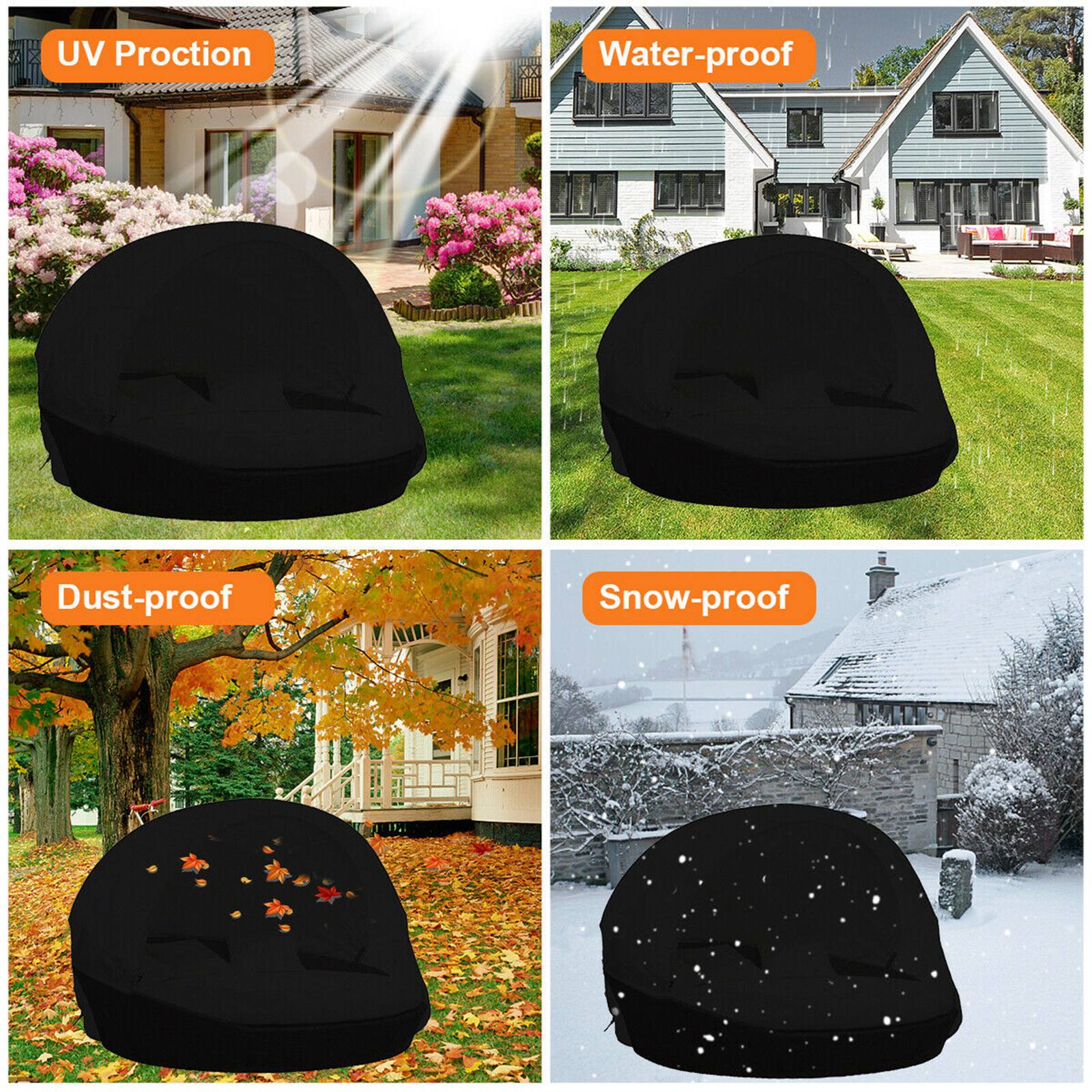 UV Protection  
Water-proof  
Dust-proof  
Snow-proof
