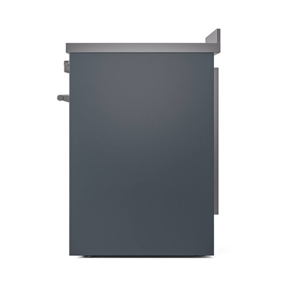 Alt View 4. ILVE - ILVE Professional Plus II 30 inch Induction Range with 4 Induction Elements (Blue Grey) - Blue Grey.