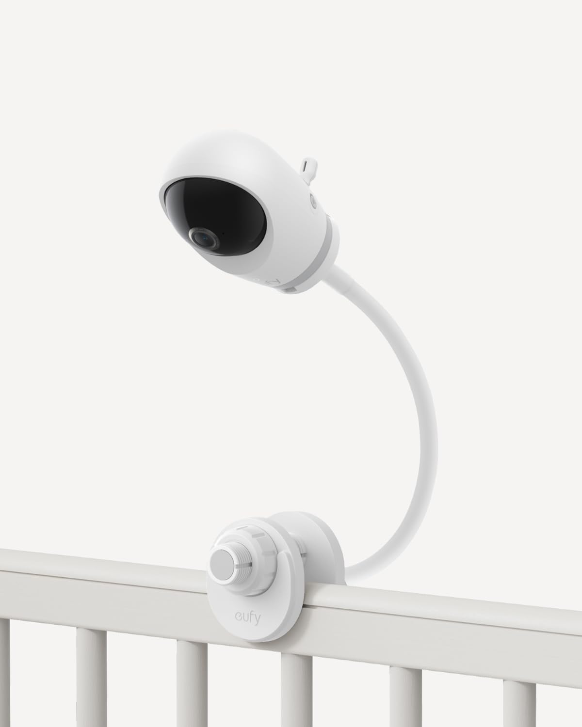 Alt View 4. eufy - eufy Baby Monitor C10 with Crib Mount, 4.5" 480p Display, 4× Zoom, Pan-Tilt, Night Vision - White.