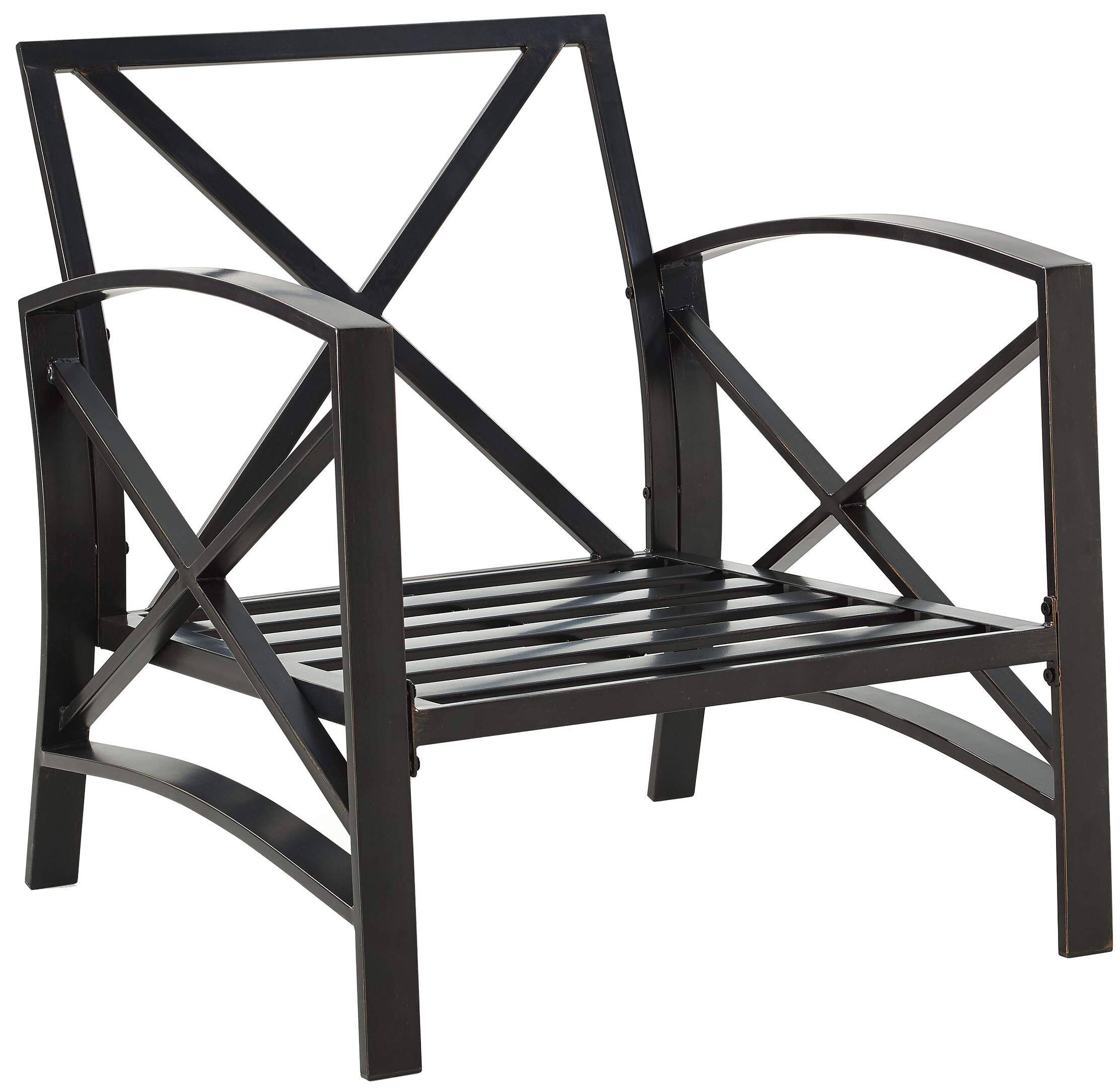 Alt View 2. Crosley Furniture - Kaplan Outdoor Chair - Mist.