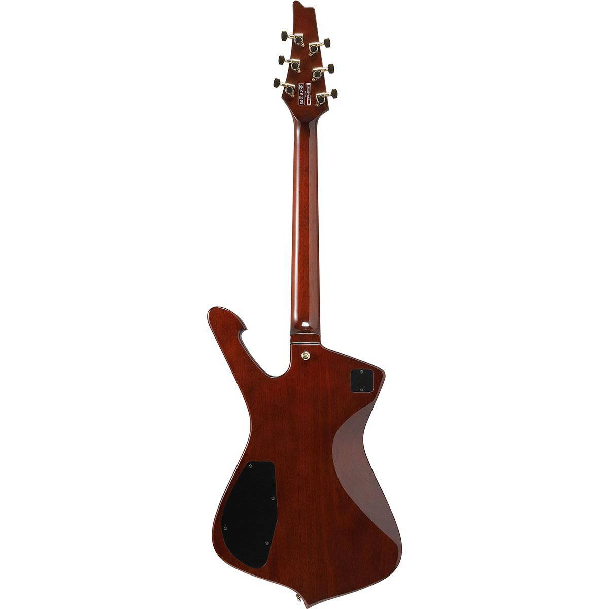Alt View 1. Ibanez - Ibanez Iceman Standard Series IC420FM Electric Guitar, Transparent Blue Gradation.