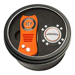 Team Golf - Cincinnati Bengals Switch Chip Golf Tin Set - Multicolor