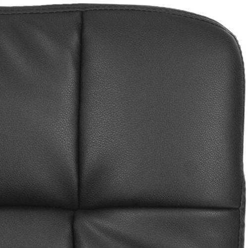 Back. Hivvago - Modern Black Faux Leather Cushion Home Office Desk Chair - Black.