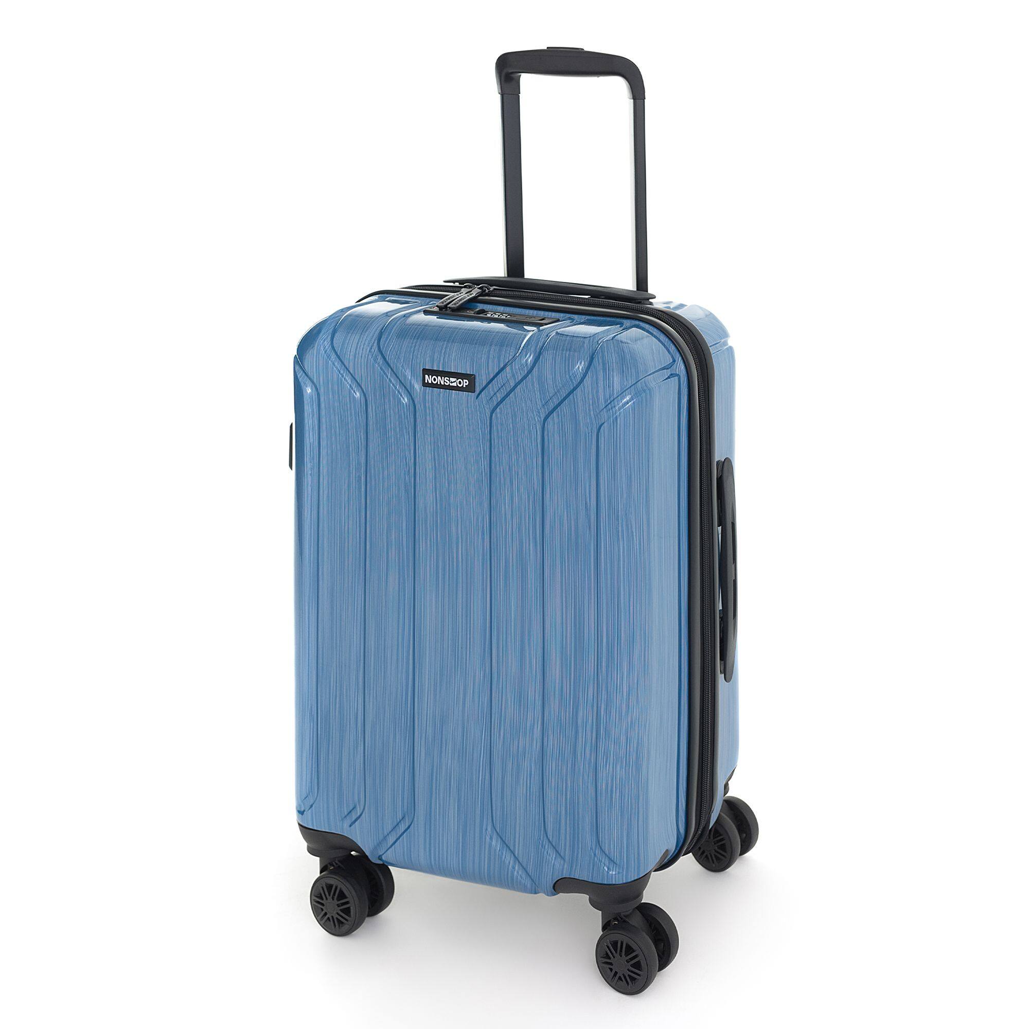 Alt View 1. Nonstop - New York Elite 3 Piece (20"/24"/28") Luggage Set With Powerbank & 3 Packing Cubes - Denim.