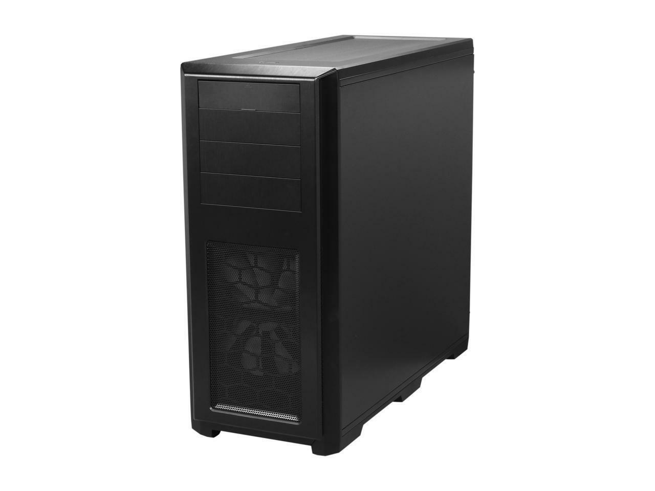 Back. Phanteks - Phanteks Enthoo Pro series PH-ES614PC_BK Black Steel / Plastic ATX Full Tower Computer Case (non-power supply cover) - Black.