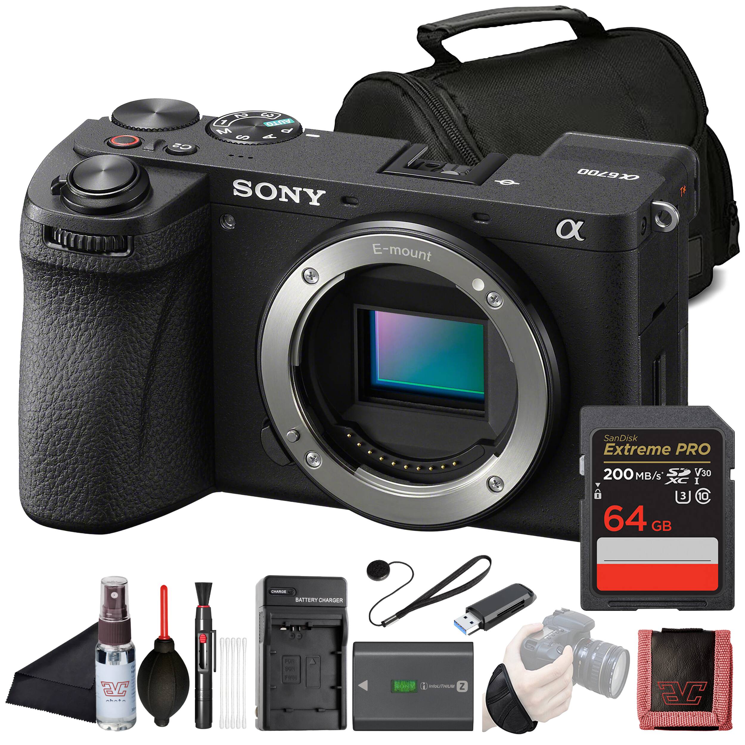 2 3 1 AUTO M P S A Ca CAK SONY E-mount

X6700 a
SanDisk Extreme PRO
200 MB/s 64 GB
V30 I 3 10
CHARGE BATTERY CHARGER
JS .....
Pin 801 FRY
BLASIN i EDUCHIOUS Z
