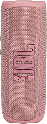 Front. JBL - JBL Flip 6, Pink Portable & Durable Bluetooth Speaker Includes Noise-Canceling Speakerphone Voice Assistant Connect.