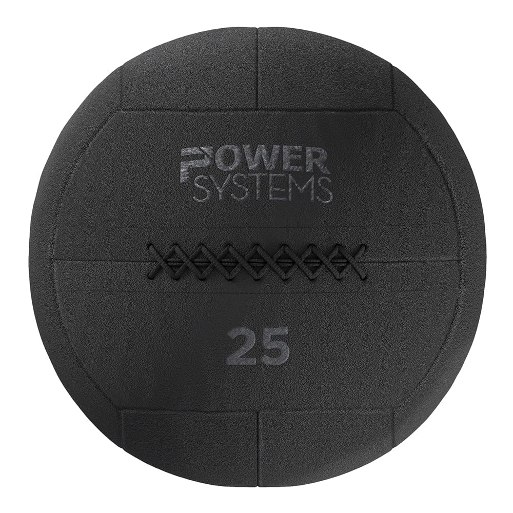 Power Systems - Ballistic Ball, 14" Tough Soft-Shell Medicine Ball for Training & Fitness (25 lbs) - Black