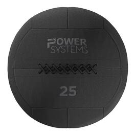 Power Systems - Ballistic Ball, 14" Tough Soft-Shell Medicine Ball for Training & Fitness (25 lbs) - Black