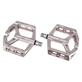 HT - Components Grey ANS10 Supreme Platform Evo Bike Pedals Pair 9/16-inch - Black