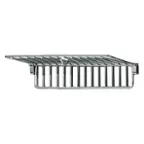 Front. Viking - 48" Warming Shelf Panel - Stainless Steel.