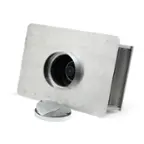 Front. Viking - 1500 CFM Exterior Power Ventilator Kit - Silver.