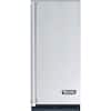 Front. Viking - 15" Undercounter/ Freestanding Nugget Ice Machine - Silver.