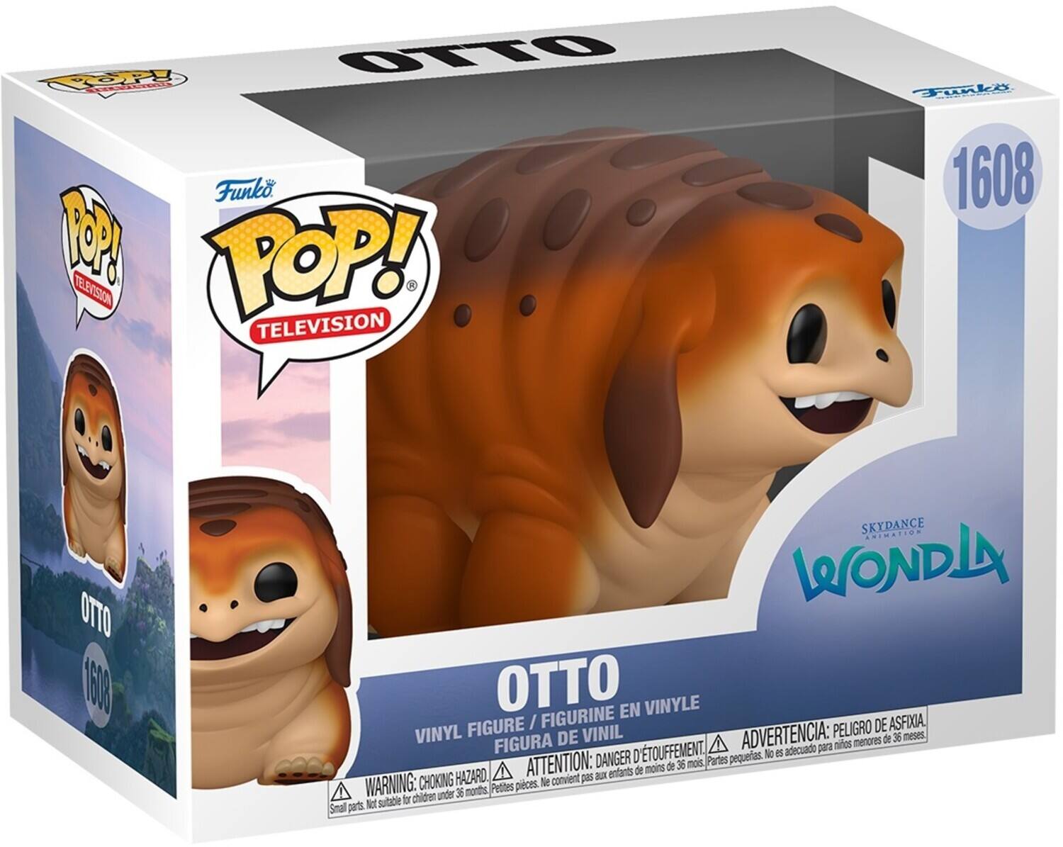 Funko POP! - TELEVISION TELEVISION Funko 1608 OTTO 608 SKYDANCE ANIMATION WONDLA OTTO EN VINYLE FIGURE / FIGURINE PELIGRO DE ASFIXIA VINYL FIGURA DE VINIL ADVERTENCIA: menores de 36 meses adecuado para niños ATTENTION: DANGER D'ÉTOUFFEMENT. mois. Partes pequenas. No es adecuado para niños menores de 36 meses WARNING: CHOKING HAZARD. Petites pièces. Ne convient pas aux enfants de moins de 36 mois. Not suitable for children under 36 months.