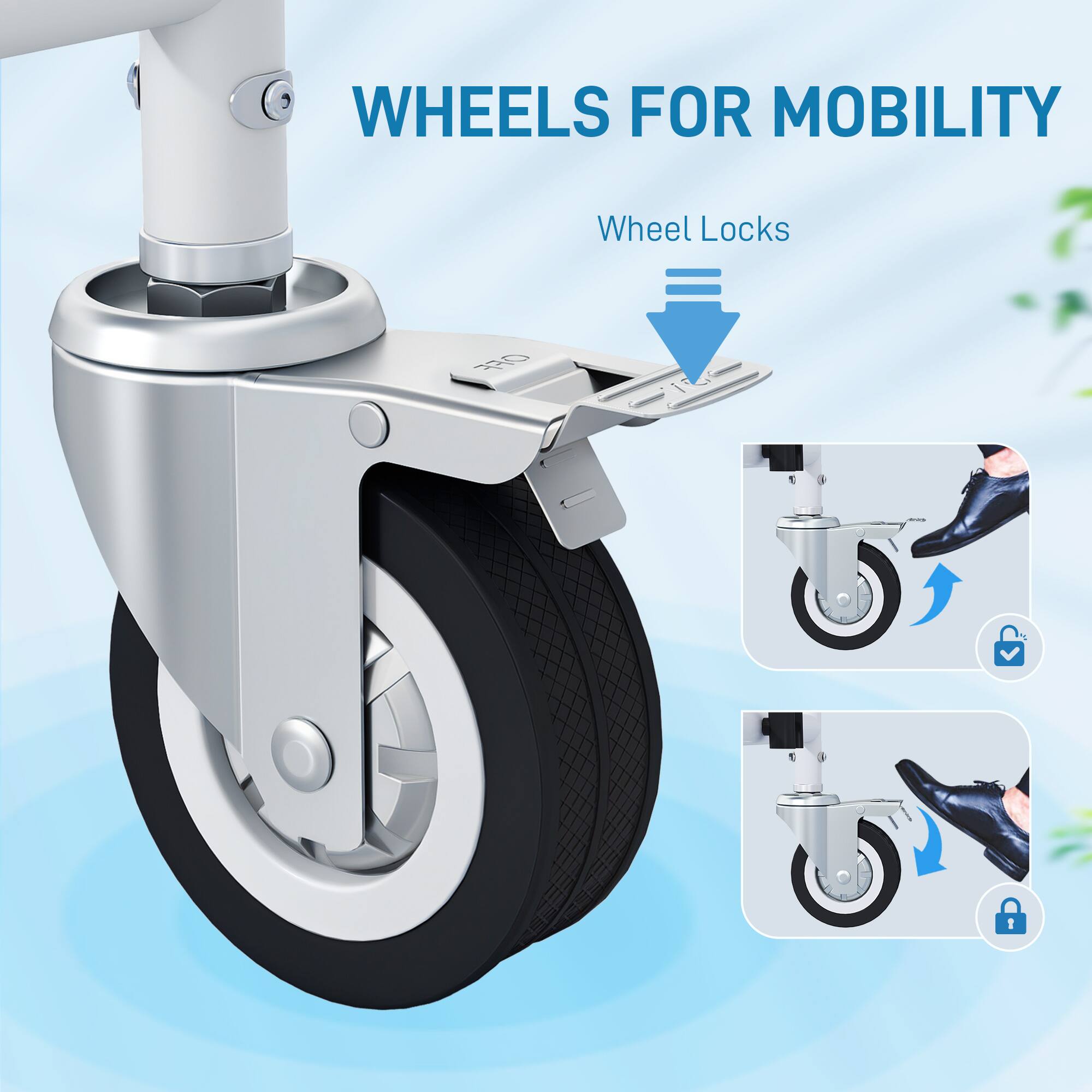 WHEELS FOR MOBILITY  
Wheel Locks  
OFF