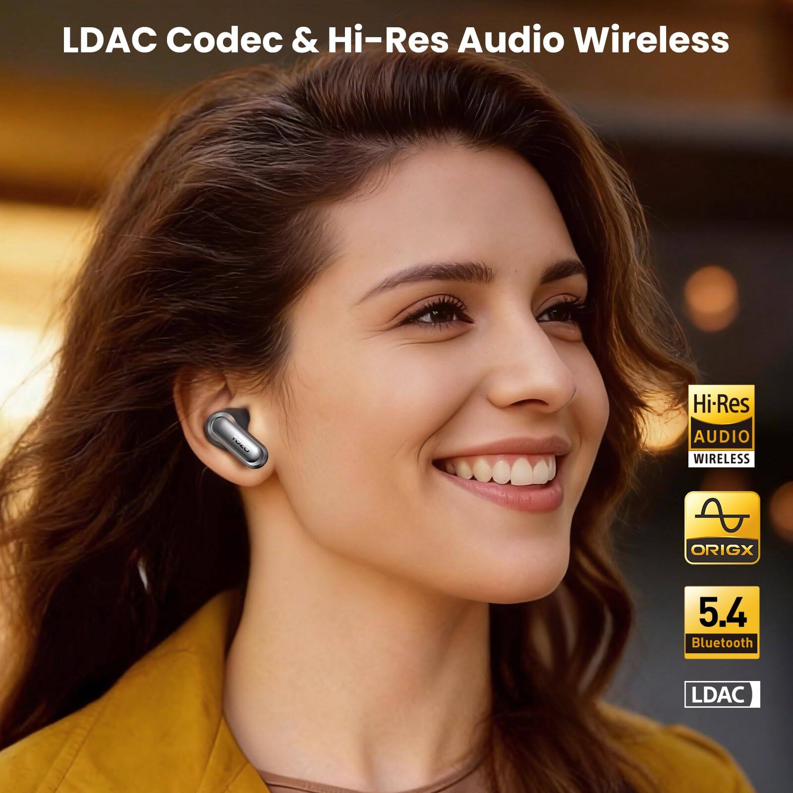 LDAC Codec & Hi-Res Audio Wireless

- Hi-Res Audio Wireless
- ORIGX
- 5.4 Bluetooth
- LDAC