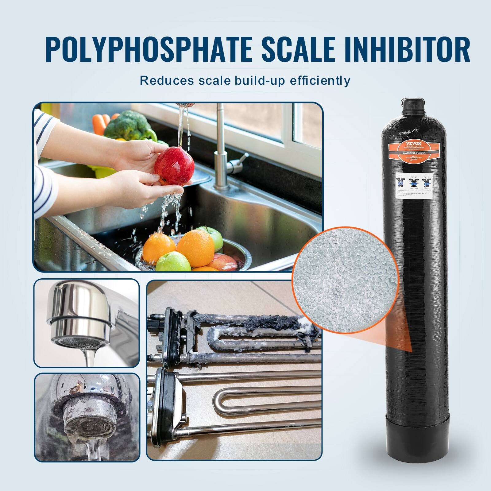POLYPHOSPHATE SCALE INHIBITOR  
Reduces scale build-up efficiently