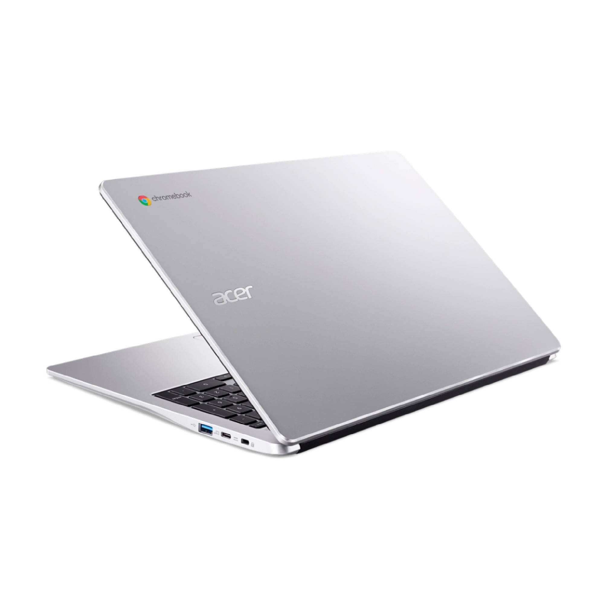 Alt View 4. Acer - Acer 315 - 15.6" Chromebook Intel Celeron N4500 2.80GHz 4GB 64GB Flash ChromeOS - Refurbished - Pure Silver.
