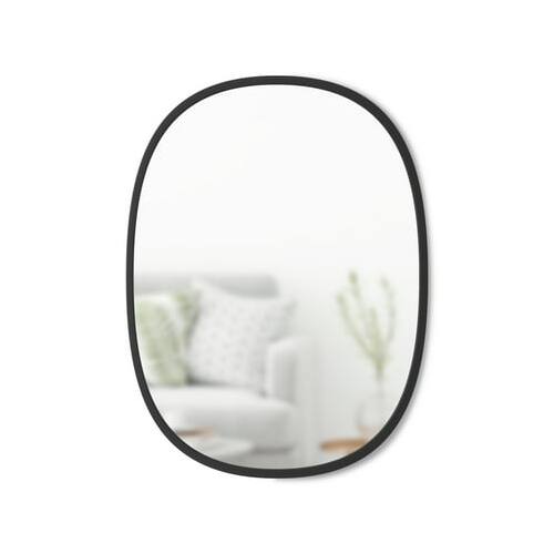 Angle. Umbra - Umbra Hub Oval Mirror (Black, 18 x 24 Inch).